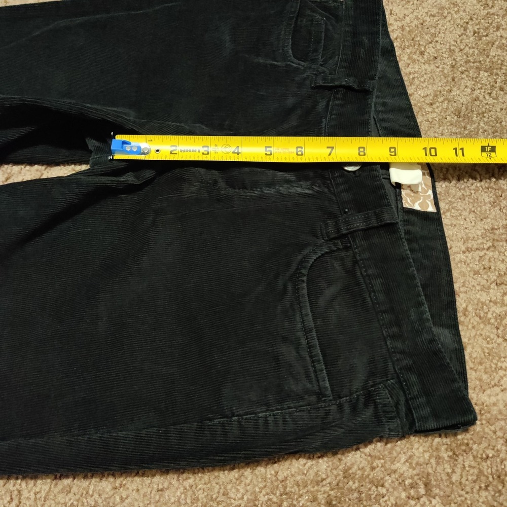 J. CREW Matchstick Women's Size 30 S Black Corduroy Mid Rise Jeans 33 x 30 - Picture 7 of 8